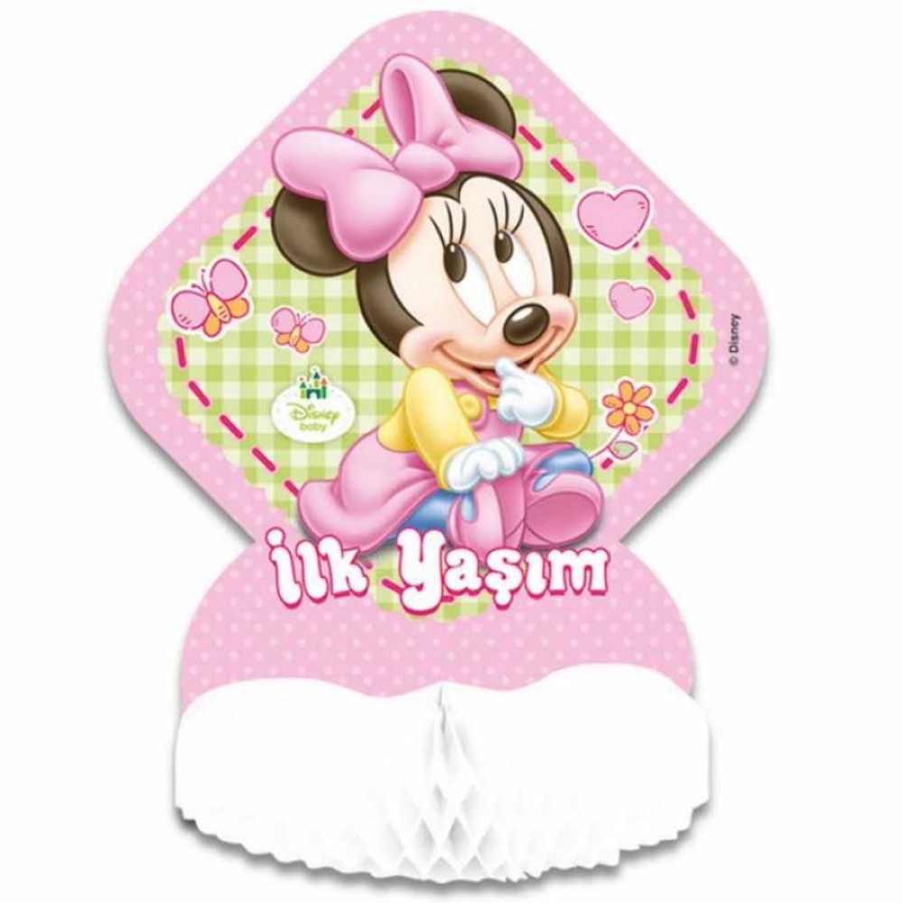 Baby Minnie Mouse Masa Ortası Süsü